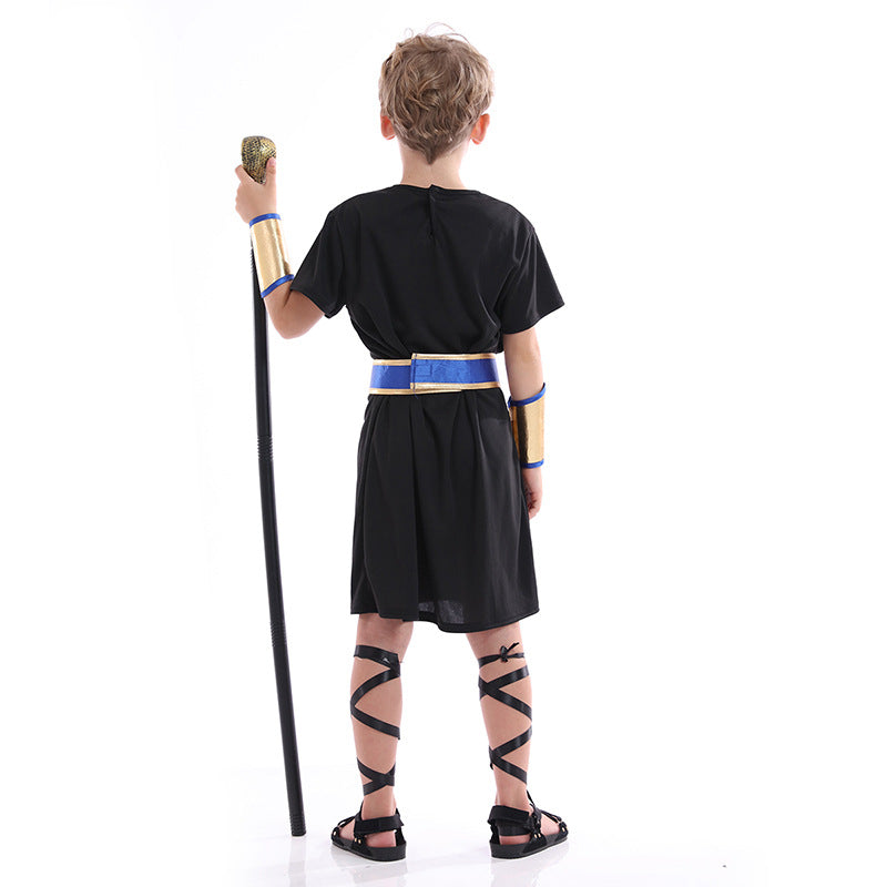 Egyptian Pharaohs Prince Black Costume.