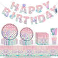 Mermaid Birthday Cutlery Supplies, Party Corner provides Mermaid Birthday Cutlery Supplies in UAE, Saudia, Qatar, Bahrain, and Oman. Get birthday party balloons and much more. Order now!, Party Supply Kits, Party Corner