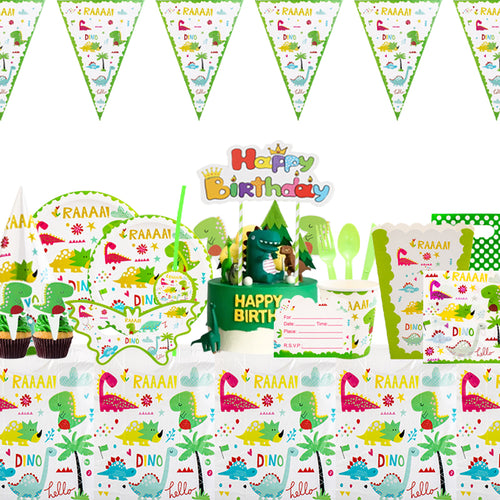 Dinosaur Birthday Cutlery Supplies, Party Corner provides Dinosaur Birthday Cutlery Supplies in UAE, Saudia, Qatar, Bahrain, and Oman. Get birthday party balloons and much more. Order now!, Party Supply Kits, Party Corner