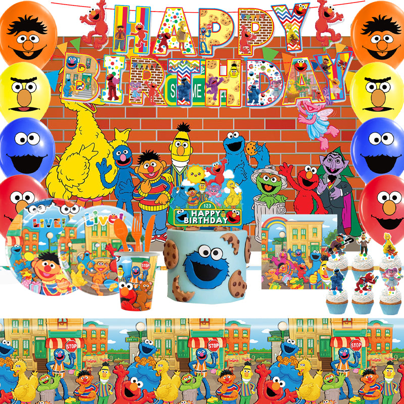 Sesame Street Birthday Party Supplies, Sesame Street Supplies, Party Supply Kits, Party Corner
