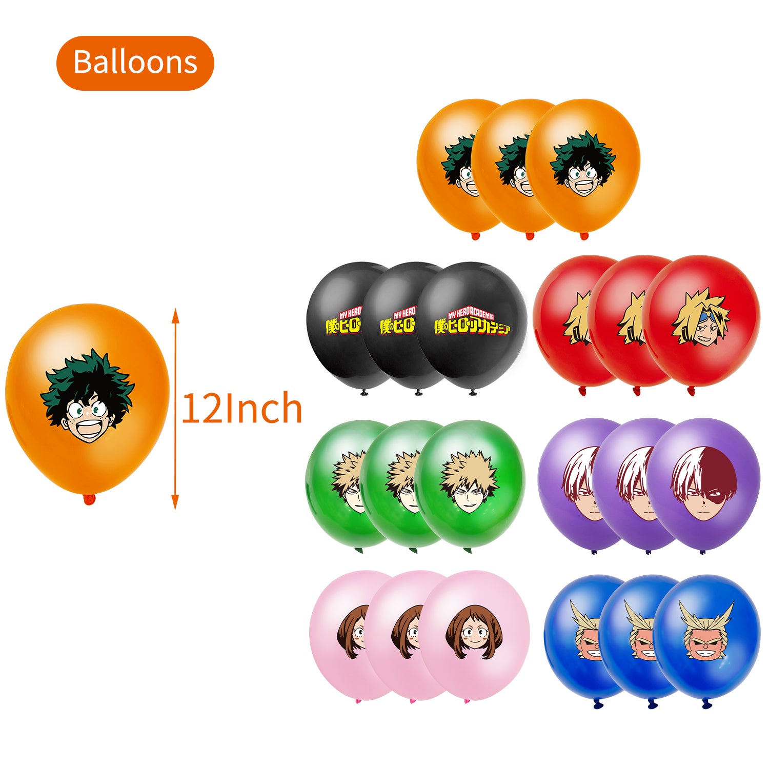 My Hero Academia Birthday Party Decorations, Party Corner provides My Hero Academia Decorations in UAE, Saudia, Qatar, Bahrain, and Oman. Get Graduation party balloons and much more. Order now!, Party Supply Kits, Party Corner