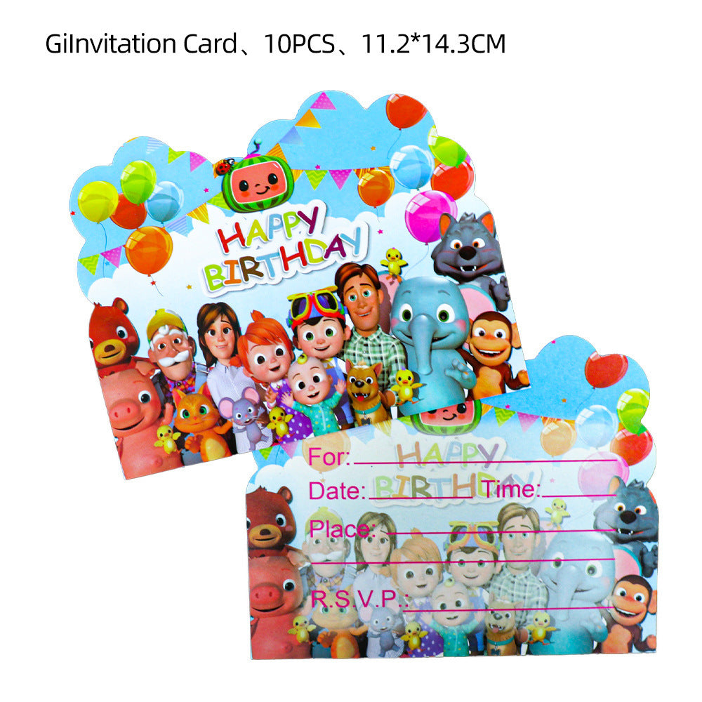 CocoMelon Birthday Party Supplies.