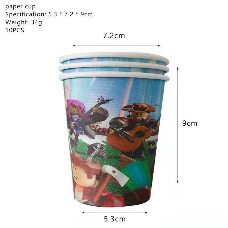 Roblox Red Birthday Party Supplies.