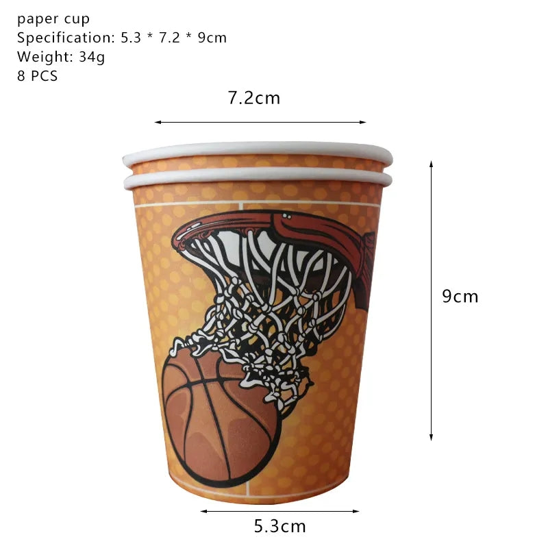 Basketball Themed Decoration Supplies, Party Corner provides Basketball Themed Decoration Supplies in UAE, Saudia, Qatar, Bahrain, and Oman. Get birthday party balloons and much more. Order now!, Party Supply Kits, Party Corner