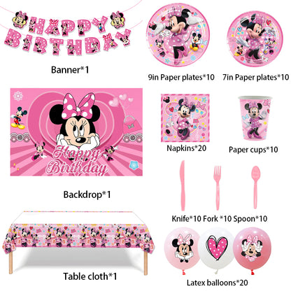 Minnie Mouse Birthday Supplies.