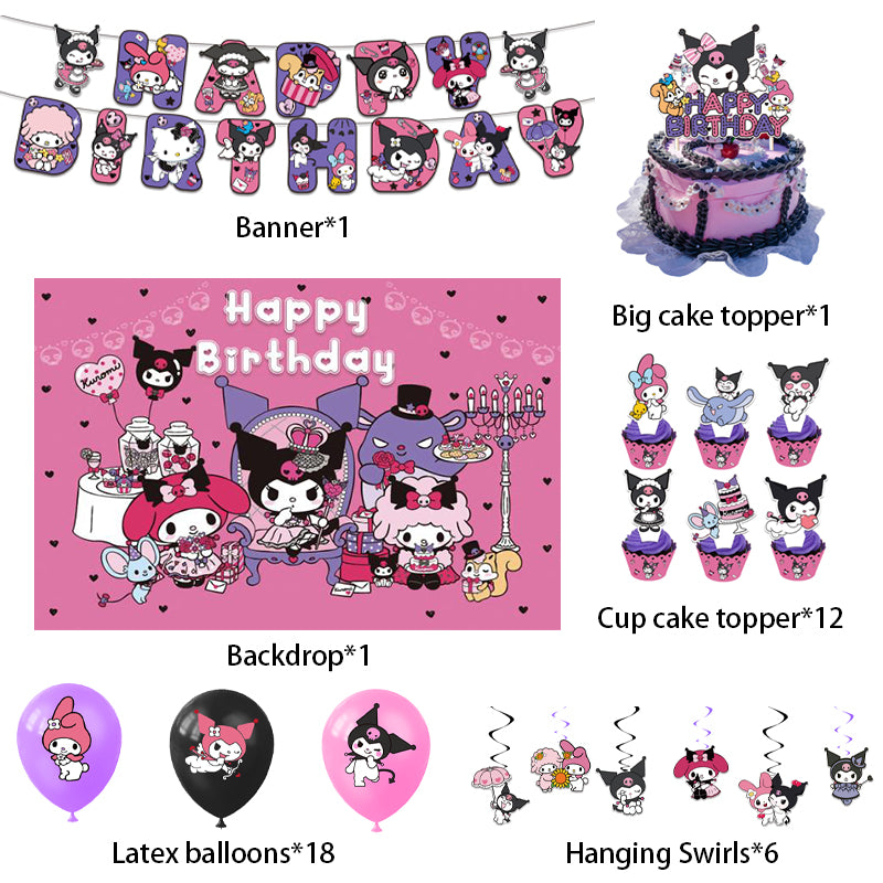 Saniro Kuromi - Hello Kitty Party Decorations