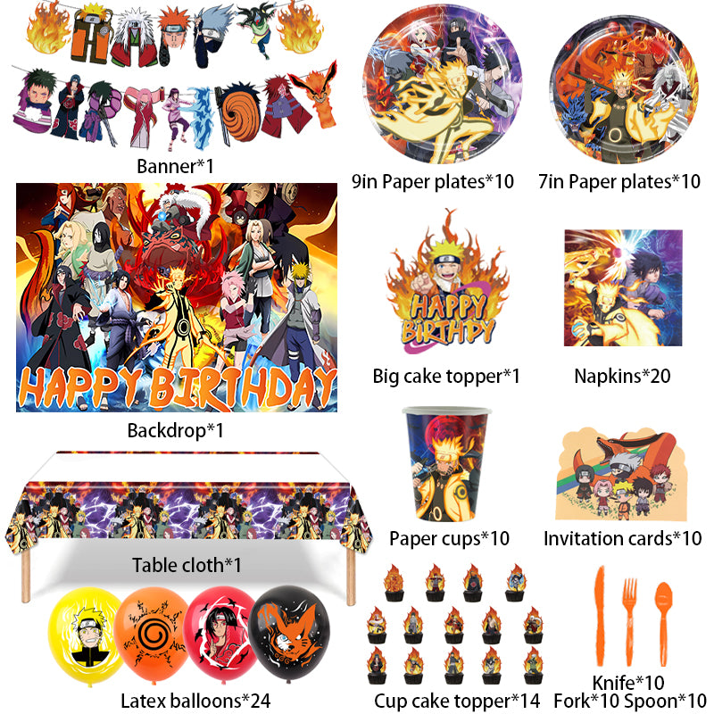 Naruto Birthday Party Supplies.