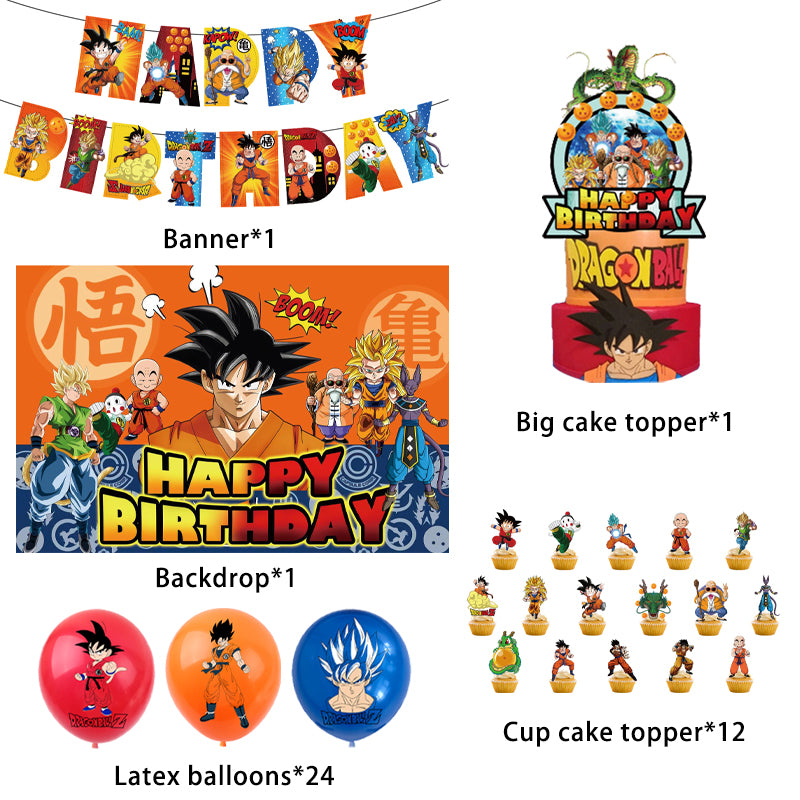 Dragon Ball Birthday Party Decorations.