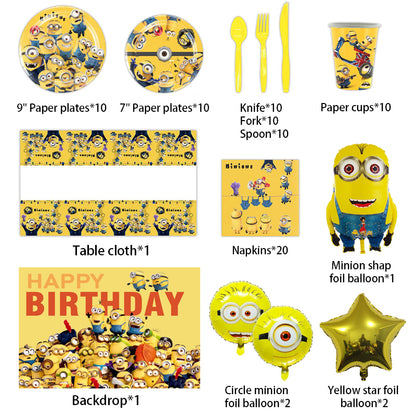 Minions Birthday Party Supplies.