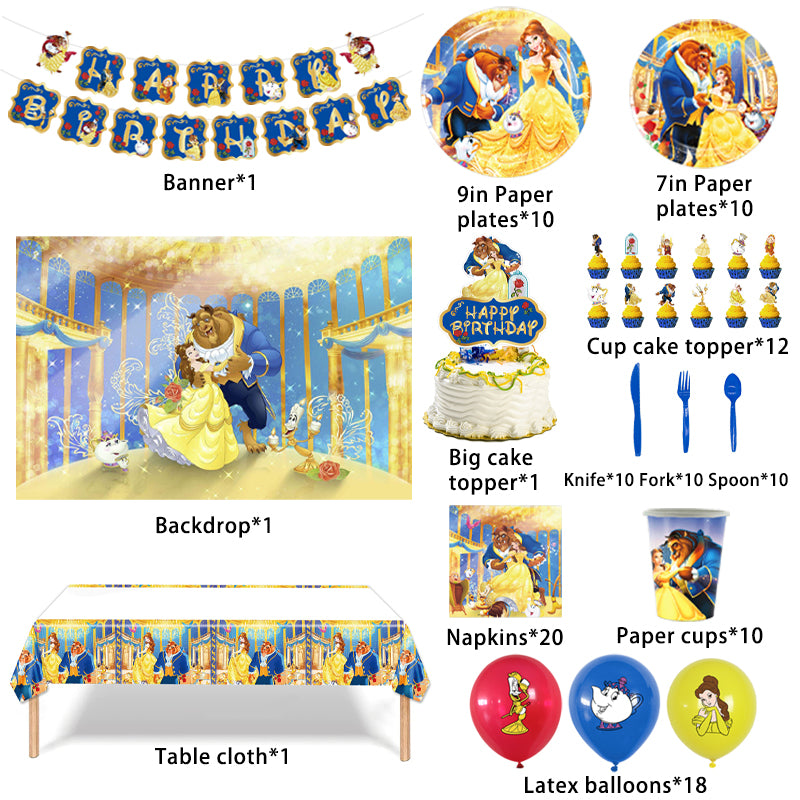 Beauty and the Beast Decorations.