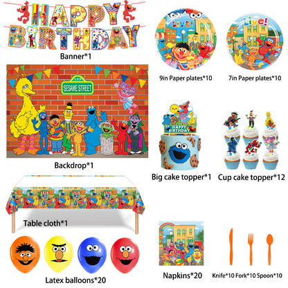 Sesame Street Birthday Party Supplies.