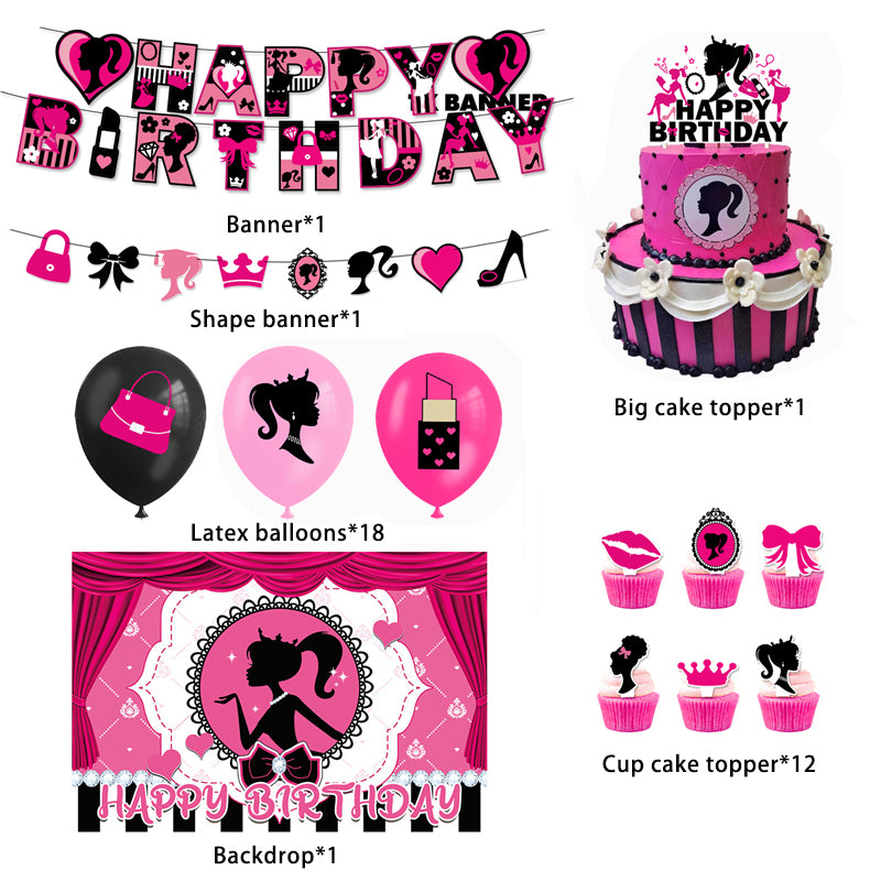 Barbie Birthday Party Decorations.