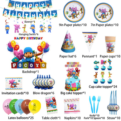 Pocoyo Birthday Party Supplies.