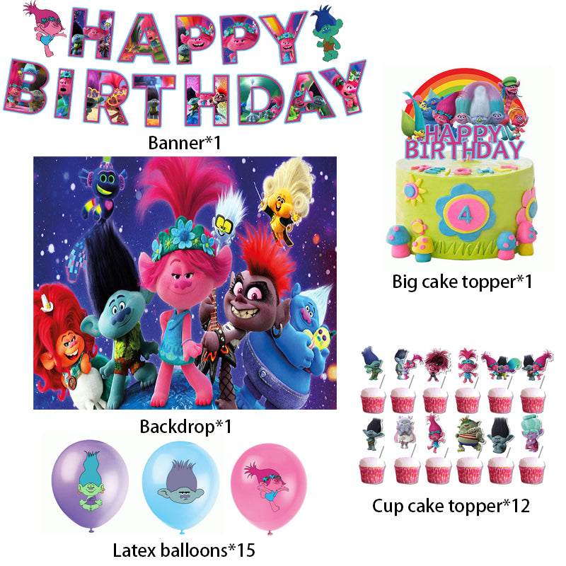 Trolls Birthday Party Decorations.