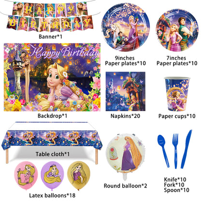 Rapunzel Birthday Party Supplies.