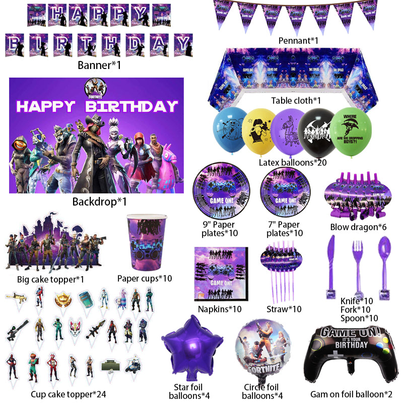 Fortnite Birthday Party Supplies.