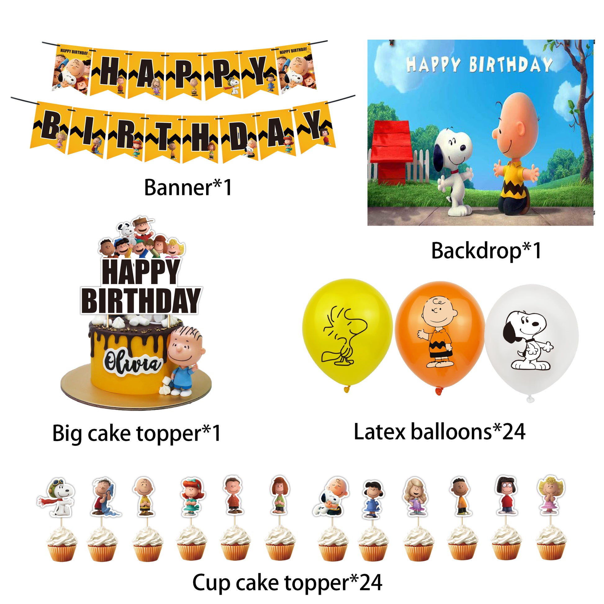 Snoopy Birthday Party Decorations.