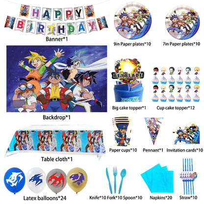 Beyblade Birthday Party Decorations New.