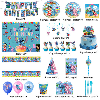 Stitch Birthday Party Supplies