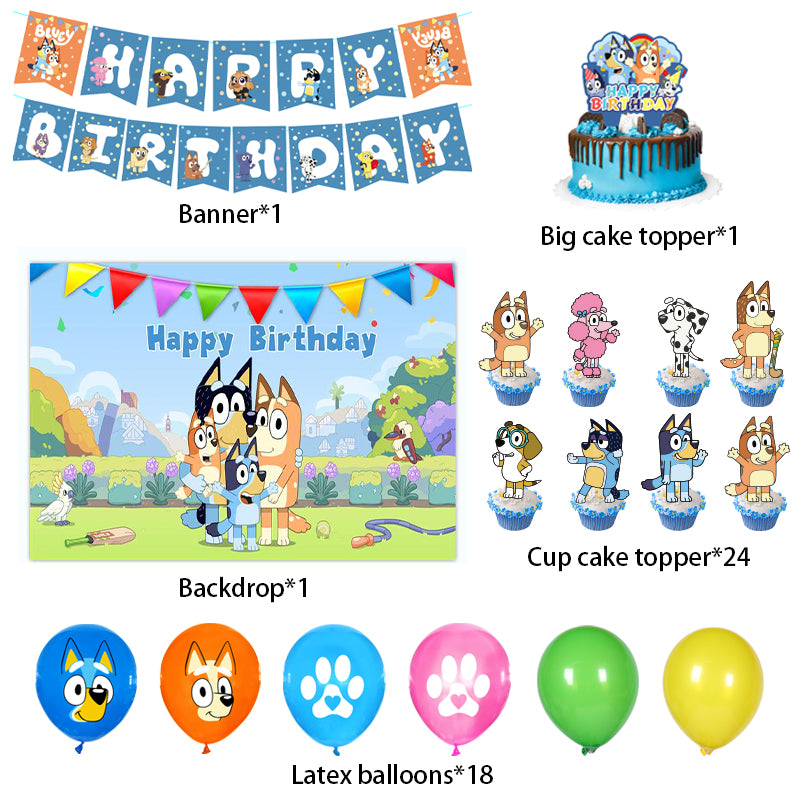 Bluey Birthday Party Decorations.