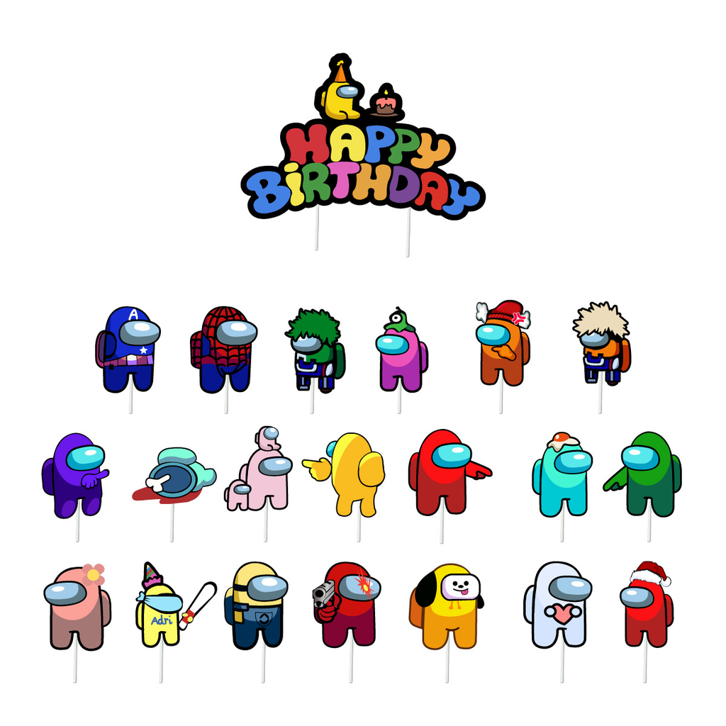 Among Us Birthday Party Decorations.