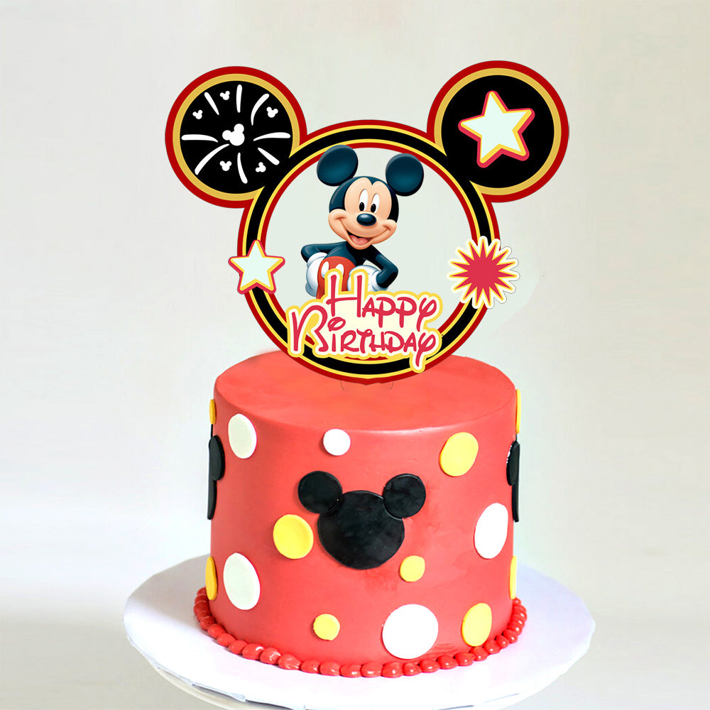 Minnie Mouse and Mickey Mouse Birthday Theme.