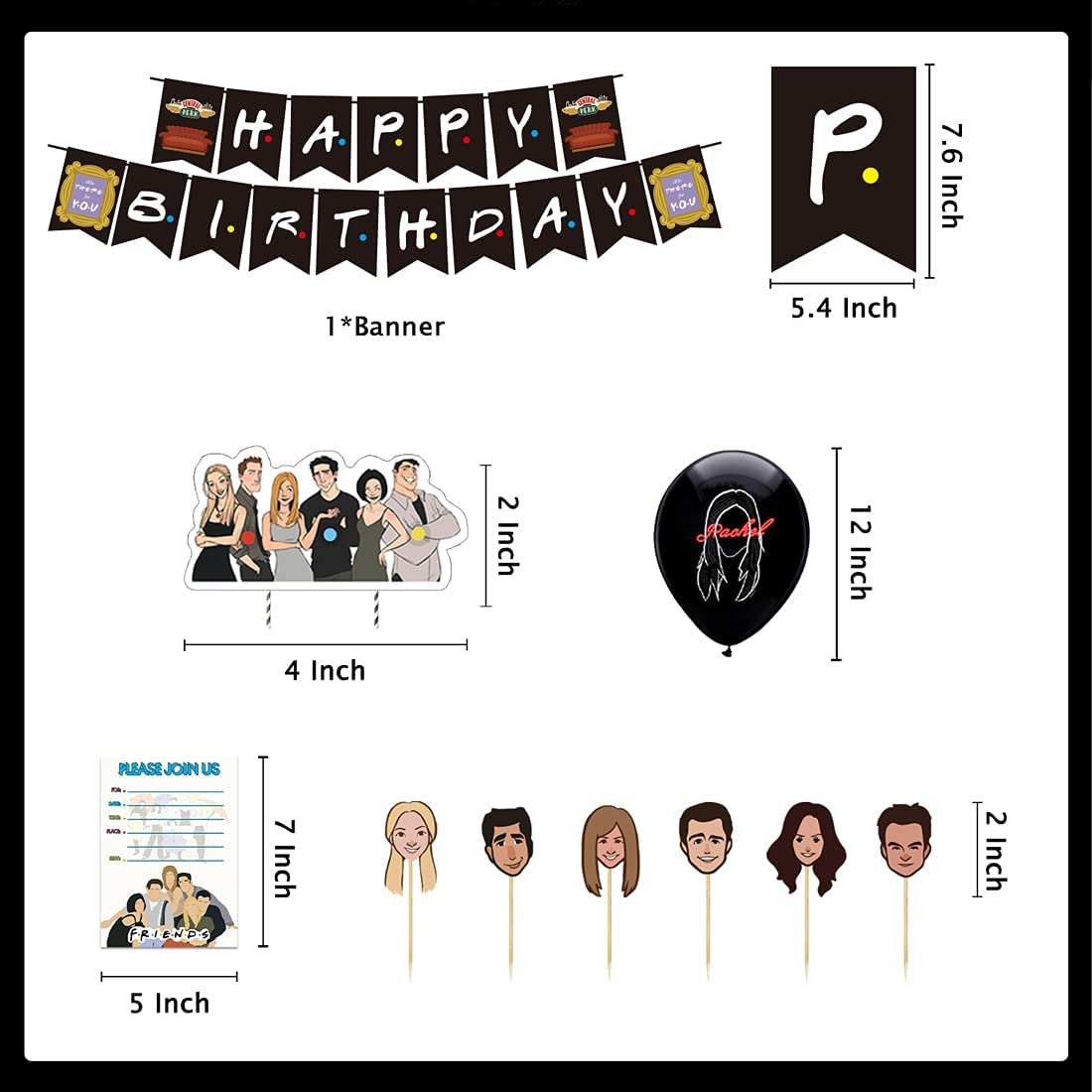 Friends TV Series Birthday Party Decorations