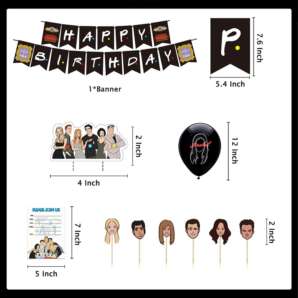 Friends TV Series Birthday Party Decorations.