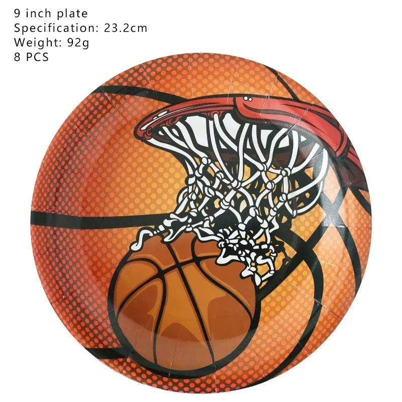 Basketball Themed Decoration Supplies, Party Corner provides Basketball Themed Decoration Supplies in UAE, Saudia, Qatar, Bahrain, and Oman. Get birthday party balloons and much more. Order now!, Party Supply Kits, Party Corner
