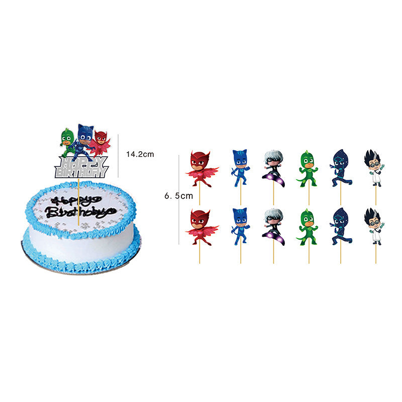 PJ Masks Superheroes Birthday Decorations