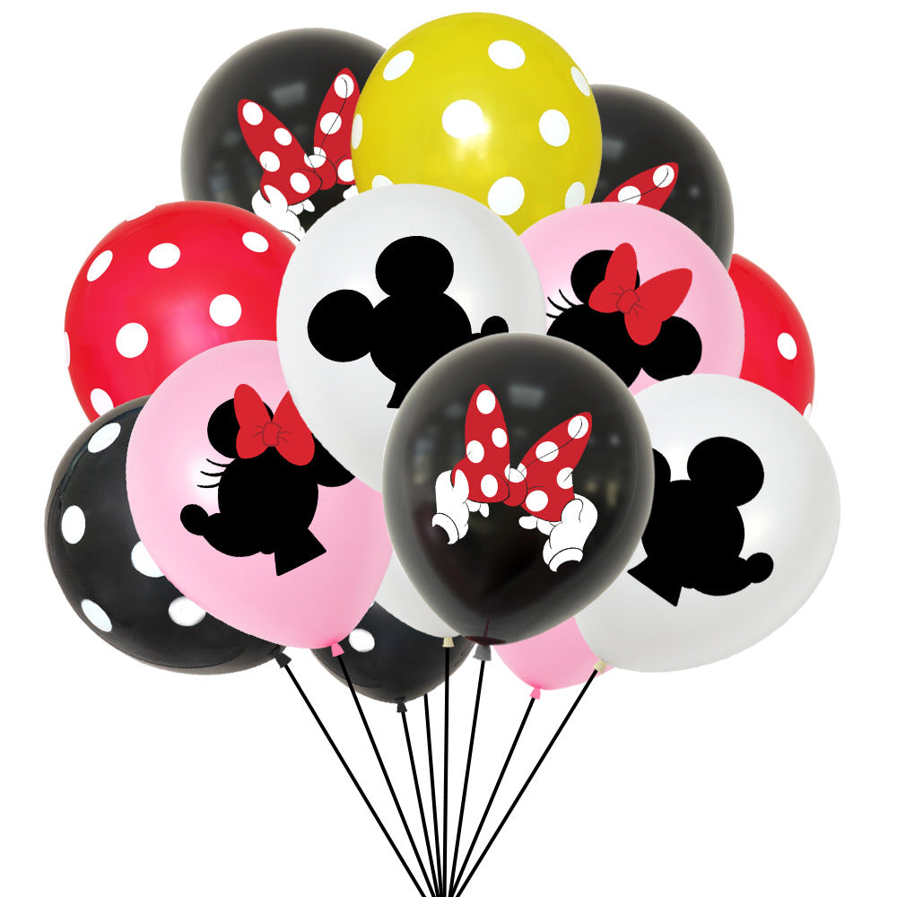 Minnie Mouse and Mickey Mouse Birthday Theme.
