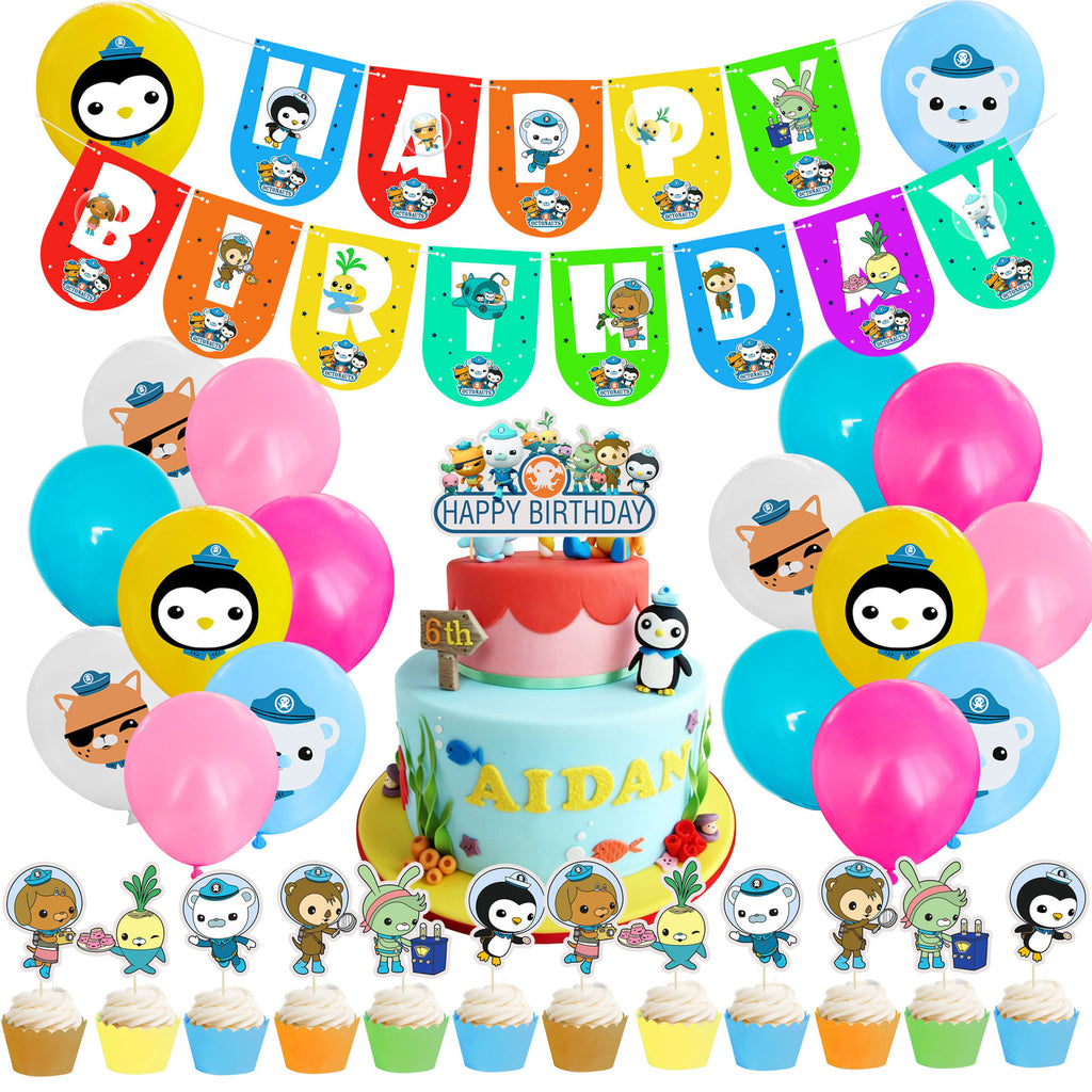 Octonauts Birthday Decorations, Party Corner provides The octonauts birthday decoration supplies in UAE, Saudia, Qatar, Bahrain, and Oman. Get birthday party balloons, and much more. Order now!, Party Supply Kits, Party Corner