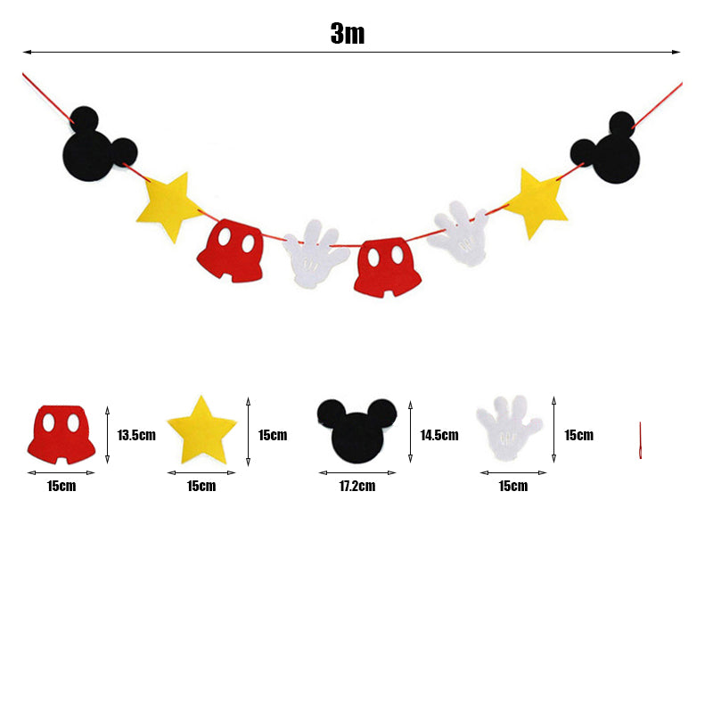 Minnie Mouse and Mickey Mouse Birthday Theme.