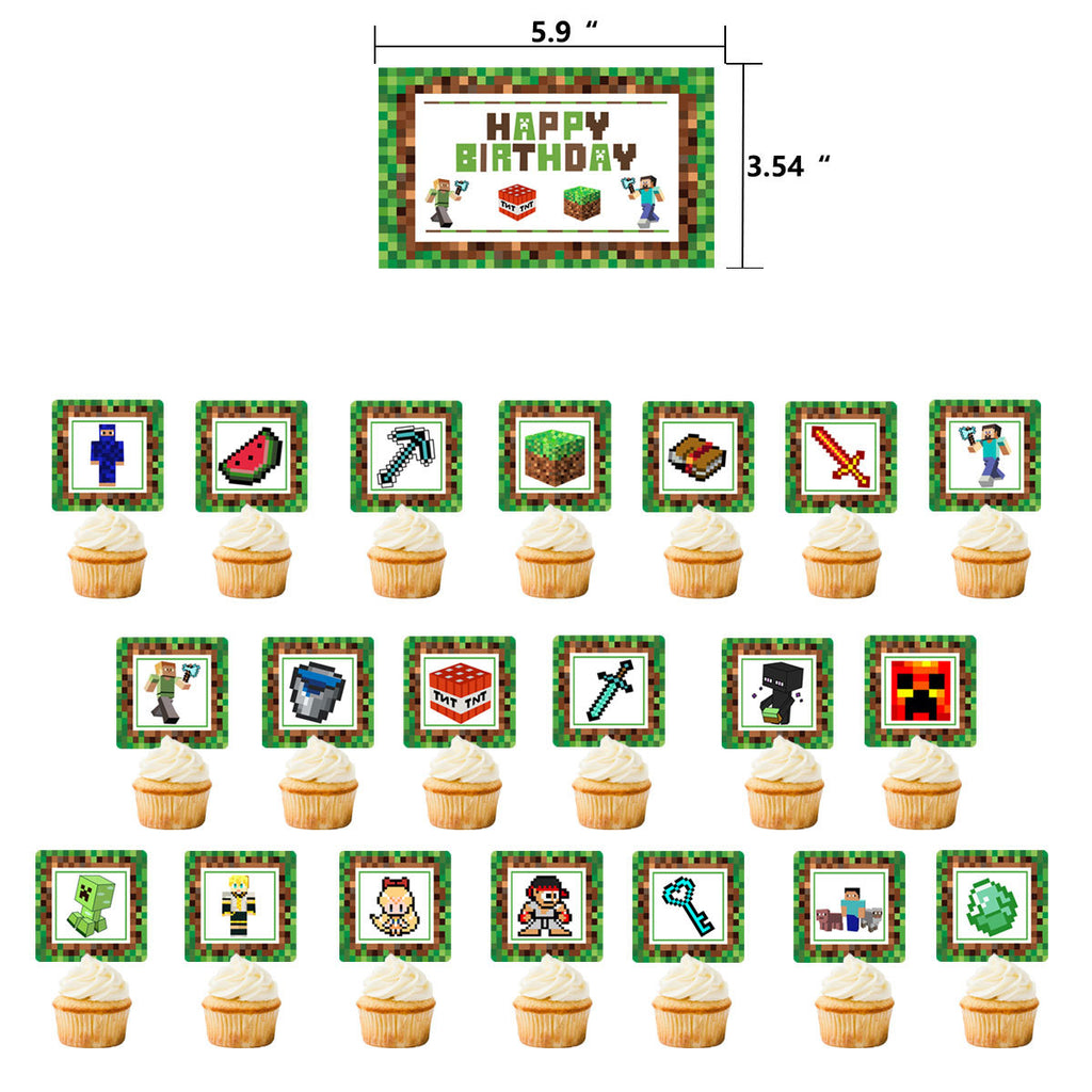 Minecraft Birthday Theme Party Decorations.