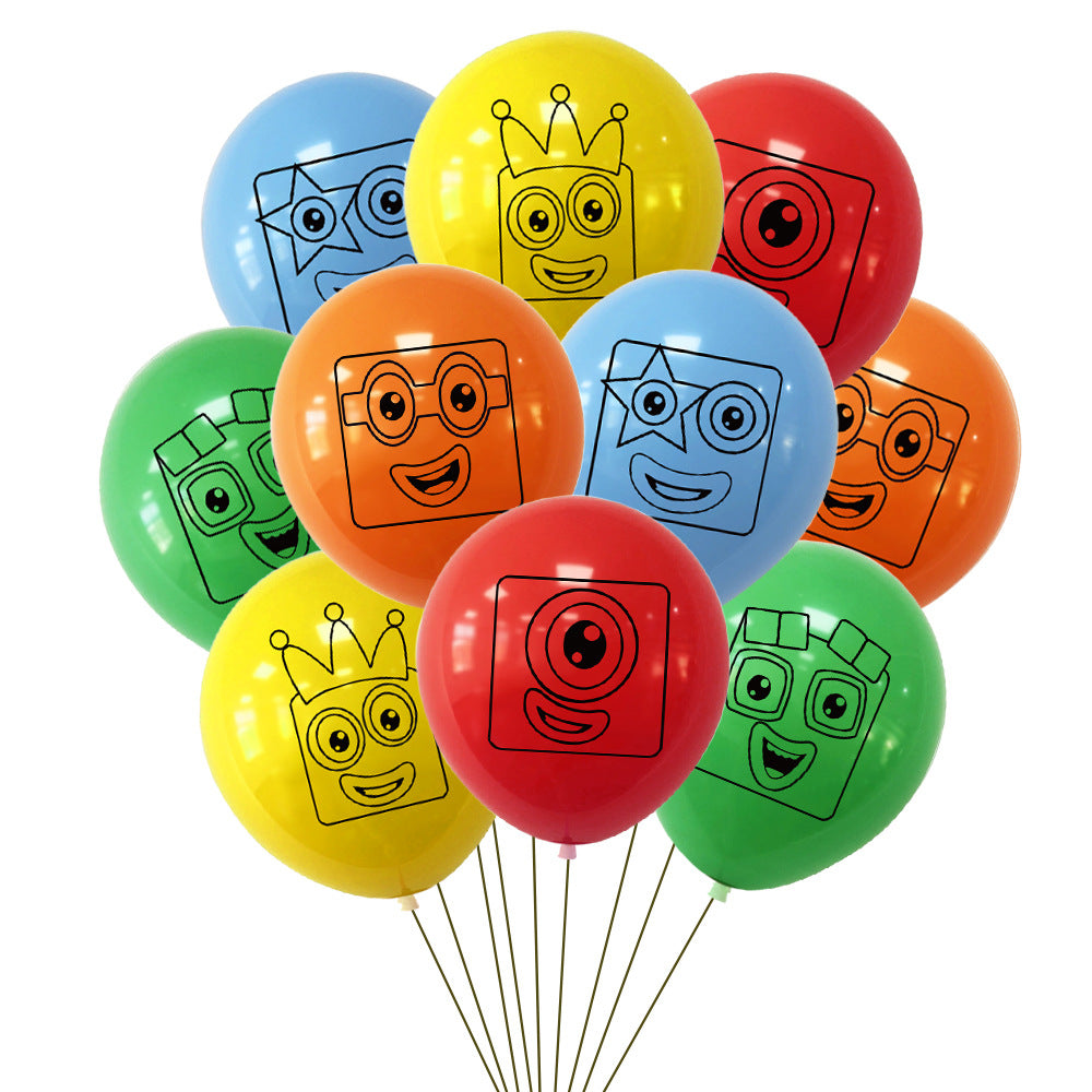 Number Blocks Birthday Party Decorations.