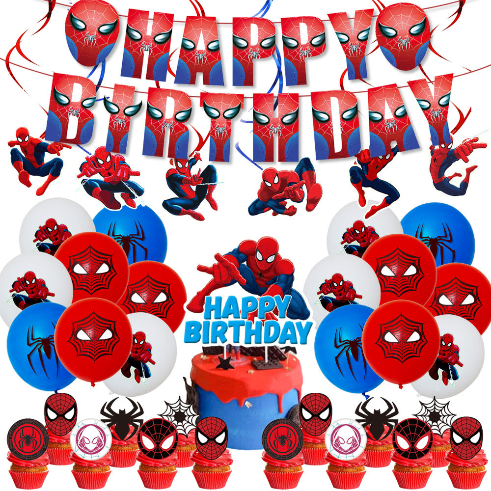 Spiderman Birthday Decoration.