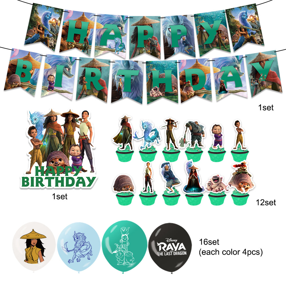 Raya Birthday Decorations - Party Corner