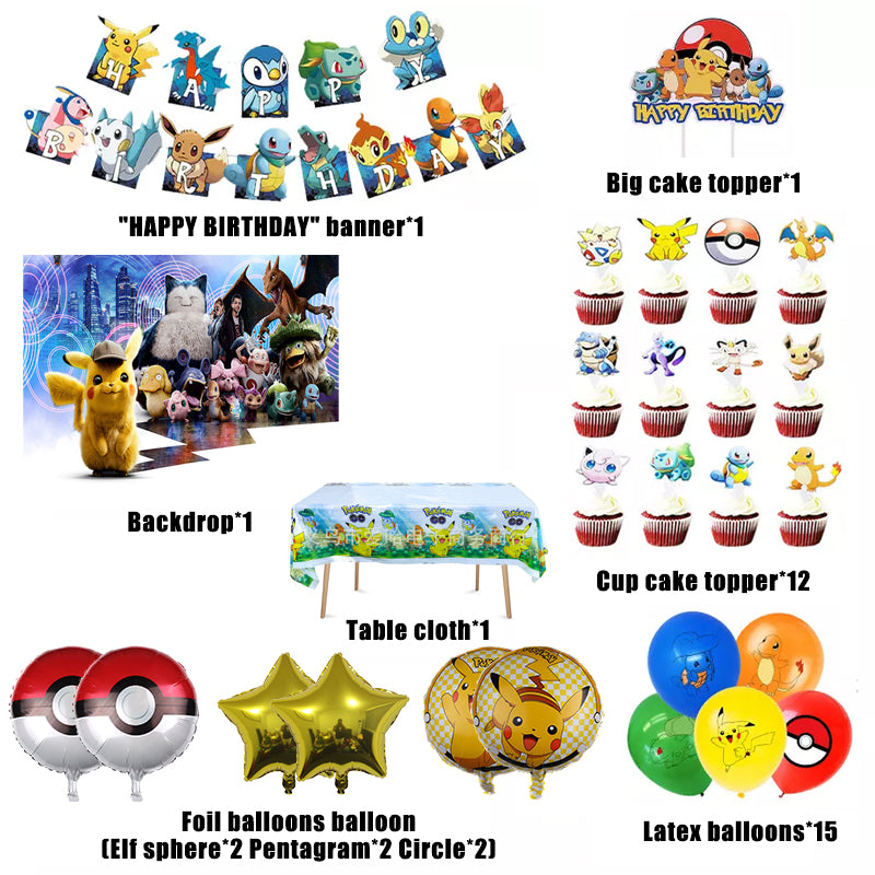 Pokemon Birthday Party Decorations.