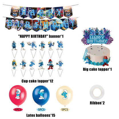 The Smurfs Birthday Decorations