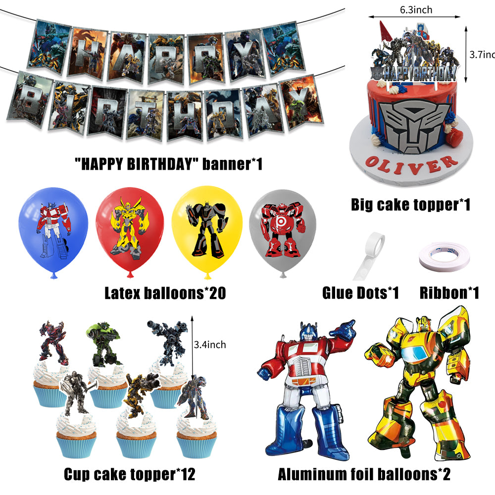 Transformers Birthday Party Decorations.