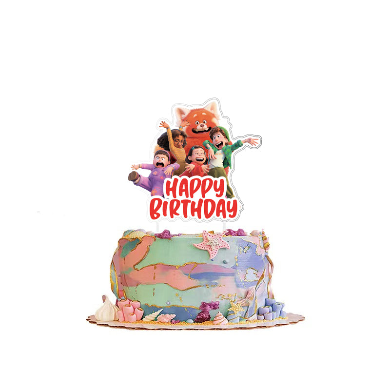 Turnning Red Birthday Decoration Supplies.