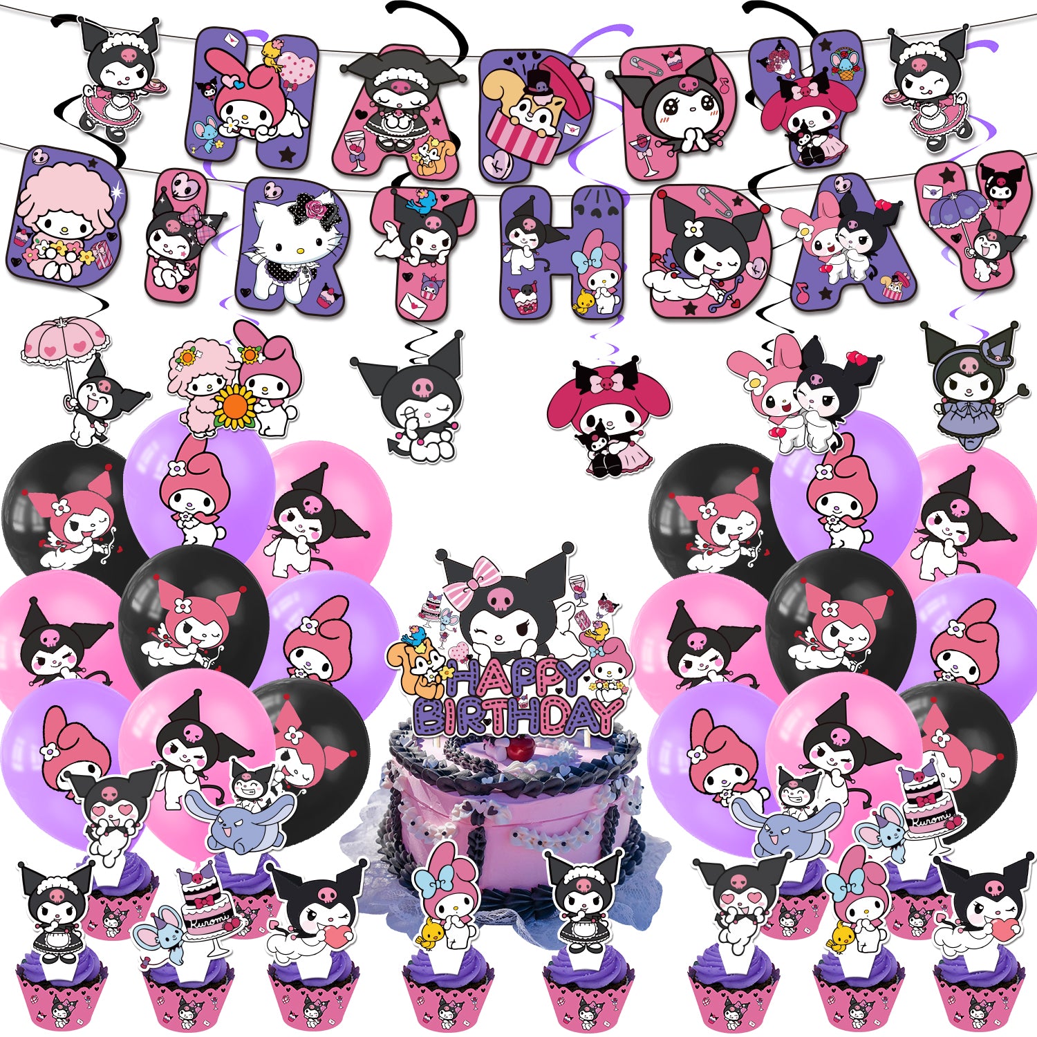 Saniro Kuromi - Hello Kitty Party Decorations.