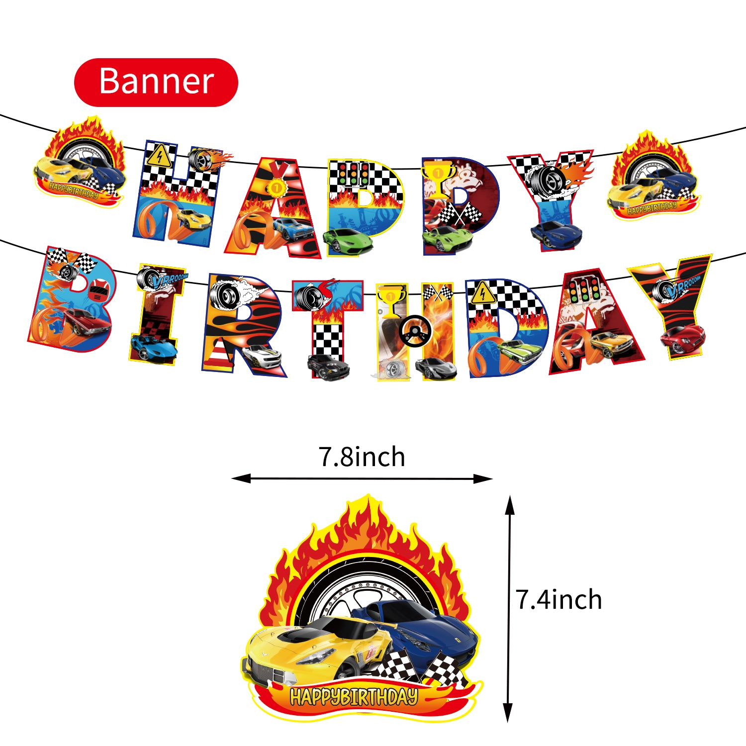 Hot Wheels - Monster Trucks Birthday Decorations - Party Corner - BM Trading