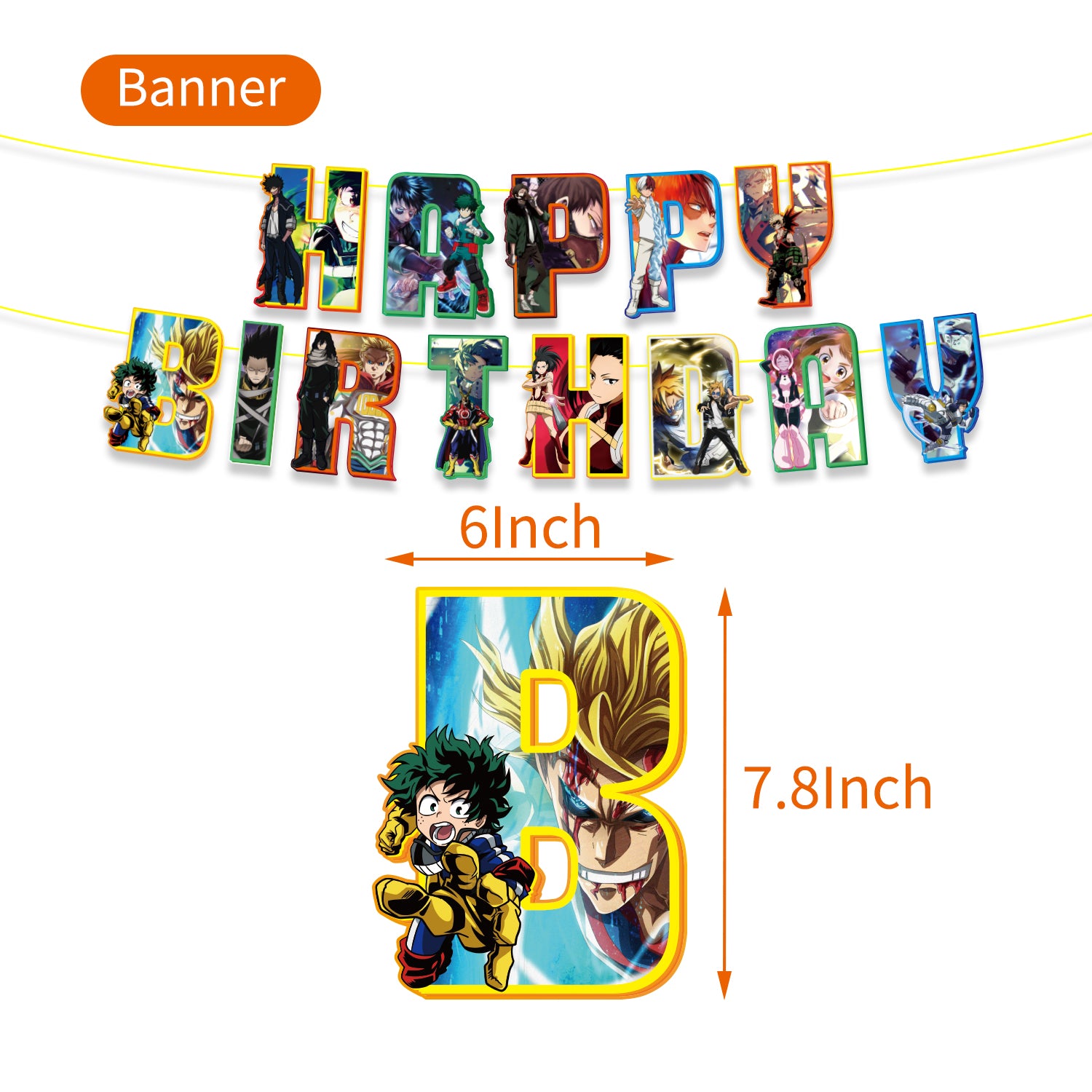 My Hero Academia Birthday Party Decorations, Party Corner provides My Hero Academia Decorations in UAE, Saudia, Qatar, Bahrain, and Oman. Get Graduation party balloons and much more. Order now!, Party Supply Kits, Party Corner
