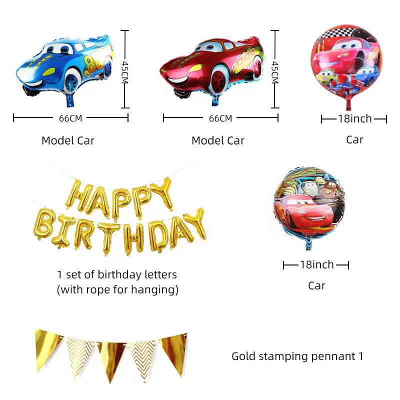 Disney Lightning McQueen Birthday Party Decorations.