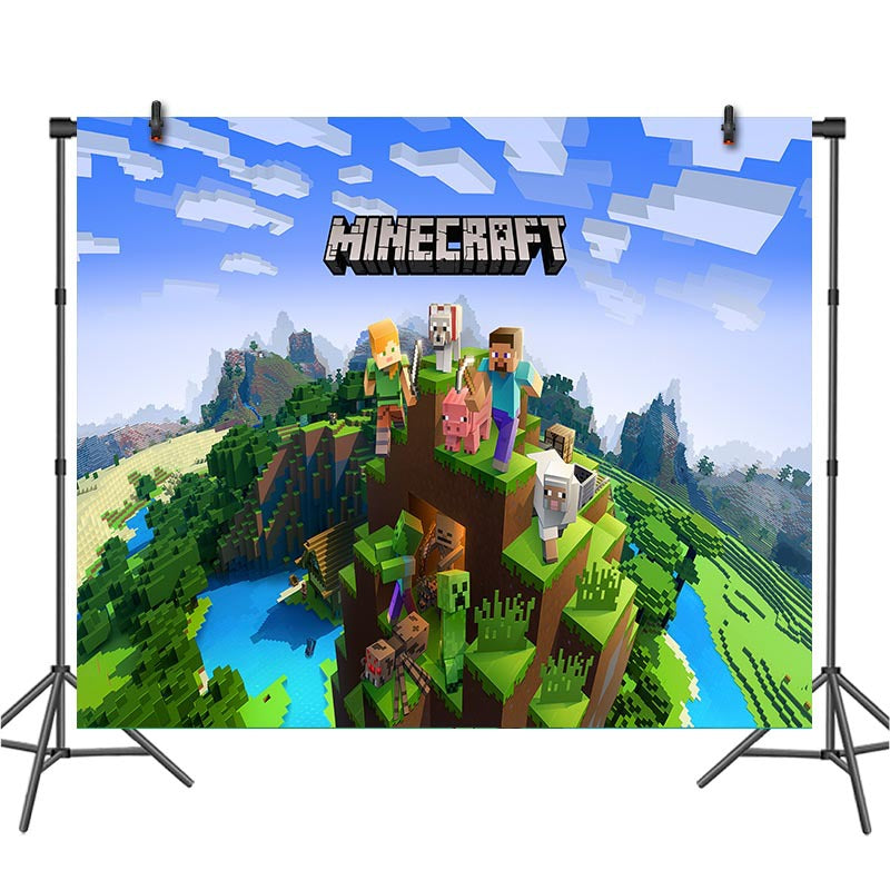 Minecraft Pixel Birthday Party Supplies.