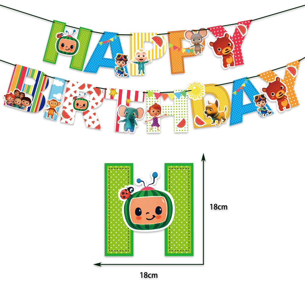 Cocomelon Birthday Decorations, Buy Cocomelon birthday supplies online in UAE, Saudia, Qatar, Bahrain and Oman at best price from partycorner.ae. Order online now!, Party Supply Kits, Party Corner