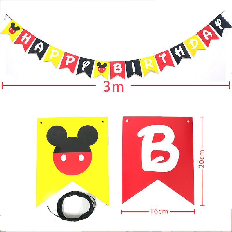Minnie Mouse and Mickey Mouse Birthday Theme.