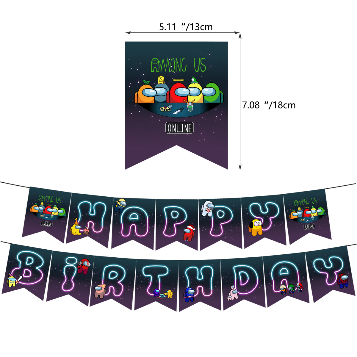 Among Us Birthday Party Decorations.