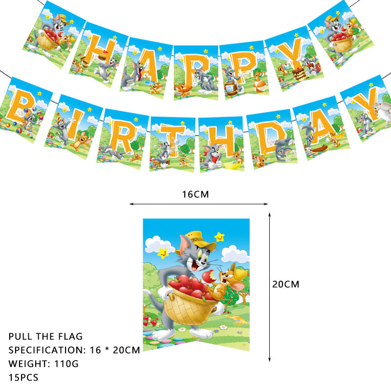 Tom and Jerry Birthday Party Decorations, Party Corner provides Tom and jerry birthday party decorations in UAE, Saudia, Qatar, Bahrain, and Oman. Get birthday party balloons, and much more. Order now!, Party Supply Kits, Party Corner